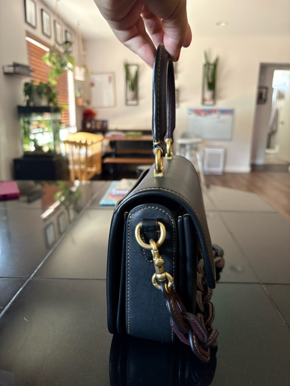 1941 Coach Rogue top handle black - Picture 5 of 10